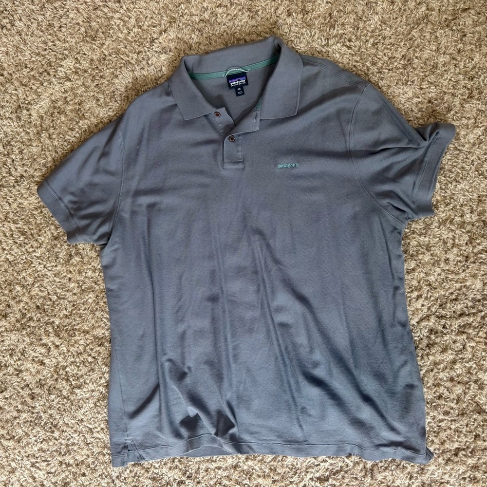 Patagonia Men's Charcoal Polo Shirt